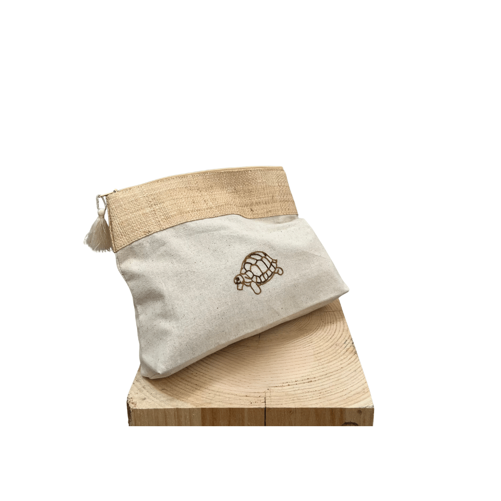 Pochette Coton-Raphia