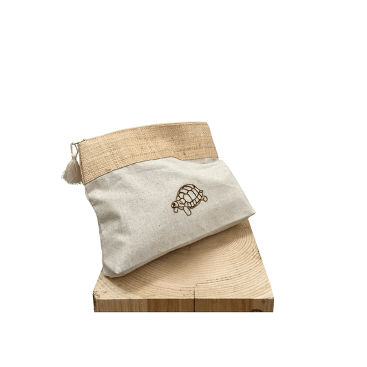 Pochette Coton-Raphia